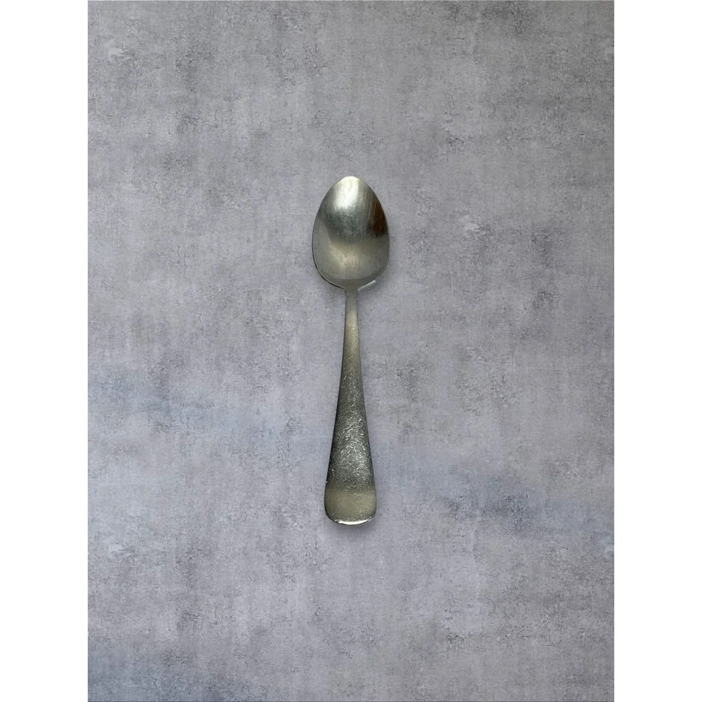 Brand Ware Large Serving Spoon Silver Tone Vintage Metal 8.5in Stainless